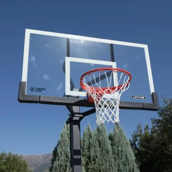 Lifetime 60" Adjustable Bolt Down Basketball Hoop image {3}