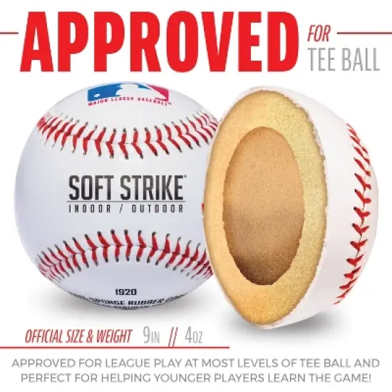 MLB Soft Strike PDQ Tee -Balls - 6pk image {3}