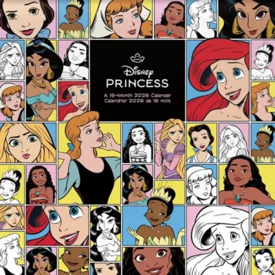 Disney 2026 Princess Bilingual French 12"x12" Wall Calendar image {7}
