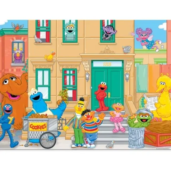 MasterPieces 36 Piece Jigsaw Puzzle - Sesame Street In The Neighborhood image {2}