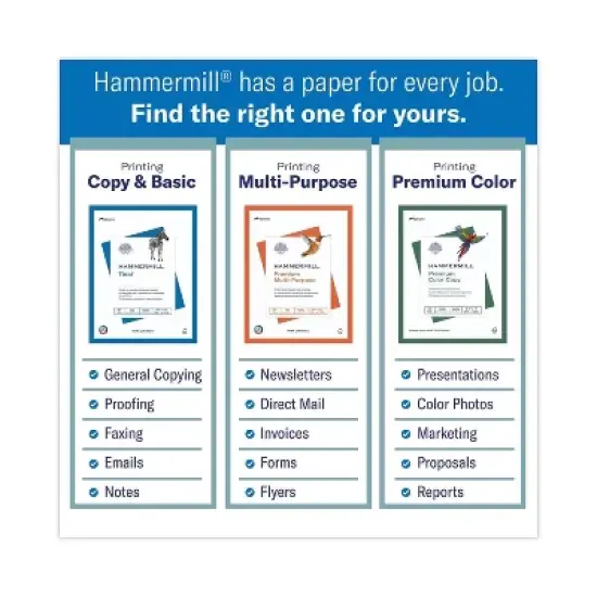 Hammermill Premium Color 8.5" x 11" 60 lbs Copy Paper (HAM122549) image {3}