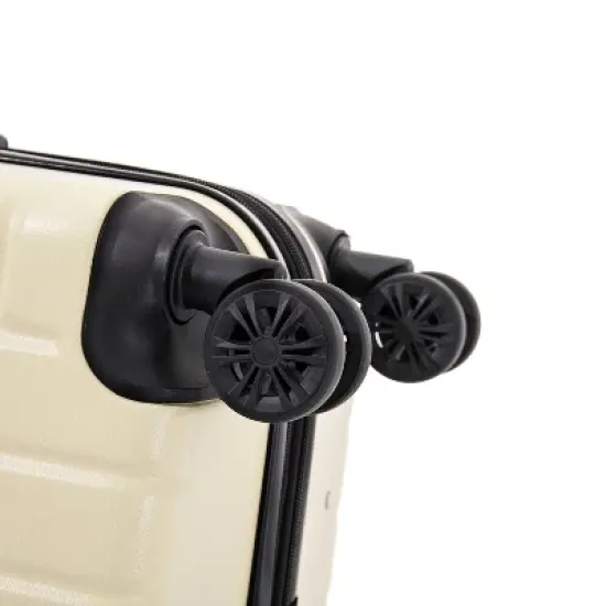 DUKAP Zahav Lightweight Hardside Large Checked Spinner Suitcase - Sand image {11}