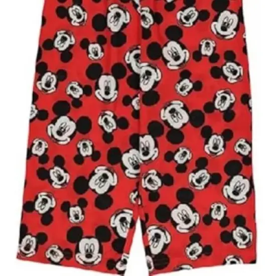 Disney Toddler Boys' Mickey Mouse 3-Piece Pajama Set, Red/Gray, 2T image {2}