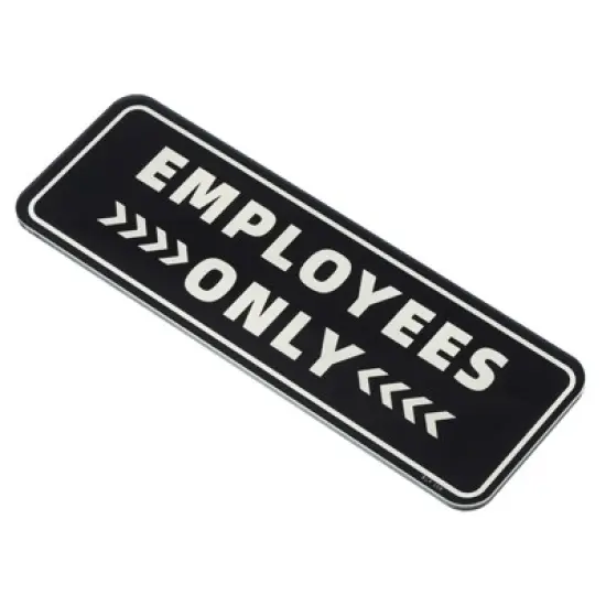 Unique Bargains Acrylic Self-Adhesive Decor Home Business Employee Only Sign image {6}
