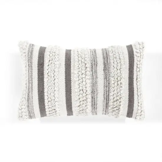 13"x20" Oversize Bria Striped Family-Friendly Lumbar Throw Pillow Cover - Lush D&eacute;cor image {9}
