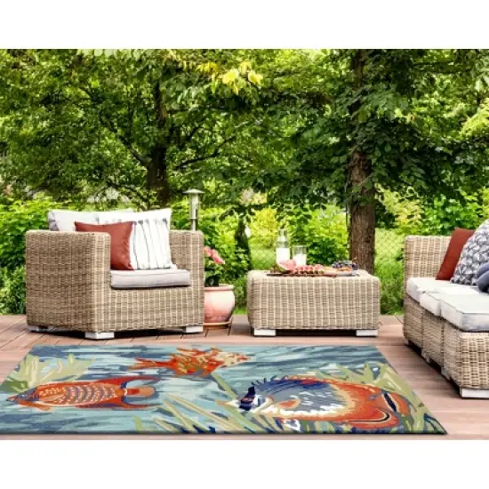 Liora Manne Ravella Coastal Indoor/Outdoor Rug image {5}