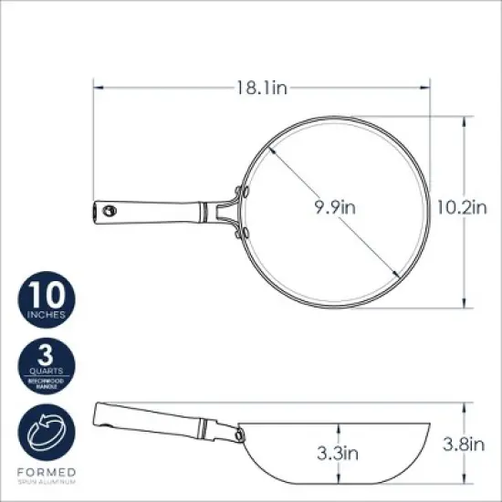 Nordic Ware Naturals Wok - Silver image {3}