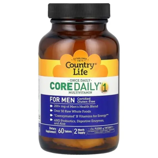 Country Life Core Daily&reg; 1 Multivitamin, For Men, 60 Tablets image {3}