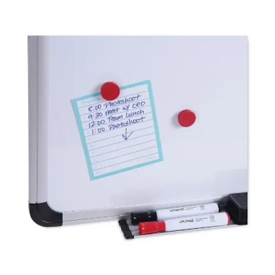 UNIVERSAL Cork/Dry Erase Board Melamine 36 x 24 Black/Gray Aluminum/Plastic Frame 43743 image {5}