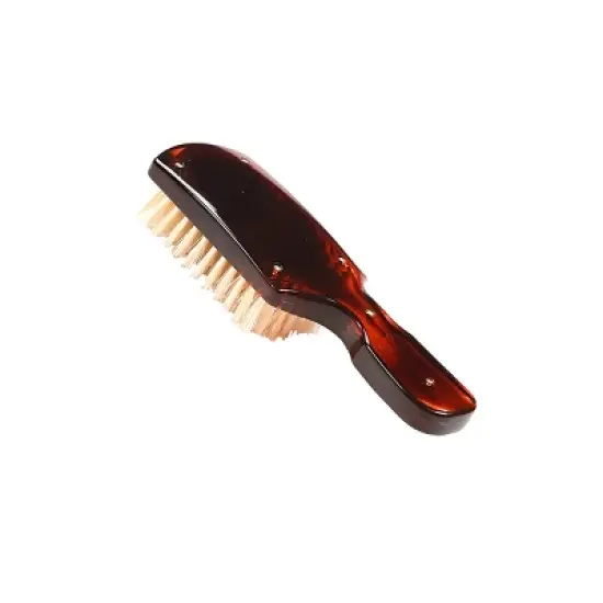 Bass Brushes Imperial Collection - Men's Hair Brush Wave Brush 100% Pure Natural Boar Bristle Medium Firm High Polish Acrylic Handle Tortoise Shell image {3}