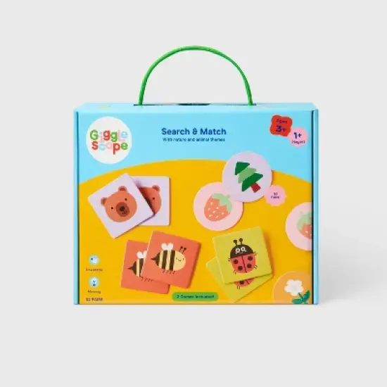 Search & Match Game - Gigglescape&trade;: Kids Classic Card Game, Problem Solving, Ages 3+, 1+ Players image {2}