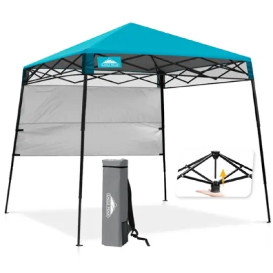 EAGLE PEAK 8x8ft Pop Up Canopy with Sidewall, 8x8 Base 6x6 Top image {26}