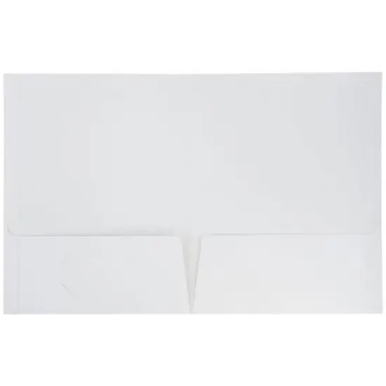 JAM 6pk Glossy Paper Folder 2 Pocket - White image {4}