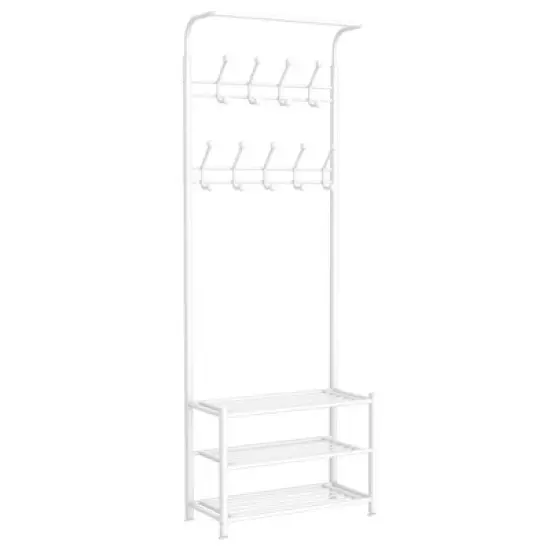 Yaheetech 74"H Metal Hall Tree Entryway Coat Rack image {7}