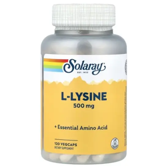 Solaray L-Lysine, 500 mg, 120 VegCaps image {4}
