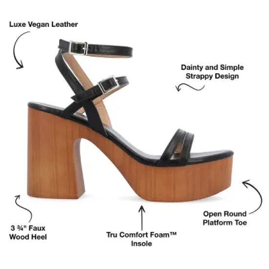 Journee Collection Womens Emerynn Tru Comfort Foam Platform Clog Multi Strap Sandals image {7}