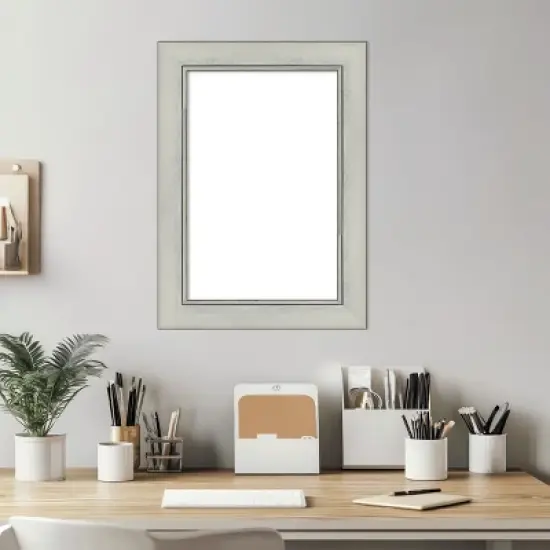 Amanti Art Flair Silver Patina Framed Dry Erase Magnetic Board image {5}