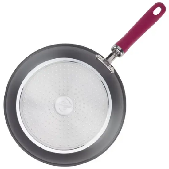 Rachael Ray Create Delicious 11pc Hard Anodized Nonstick Cookware Set Burgundy Handles image {3}