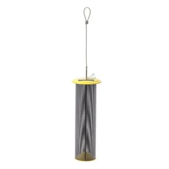 Bird's Choice Magnet Mesh Nyjer Feeder- Yellow: Steel Construction, Weather-Resistant, 1.5 lbs Capacity image {4}