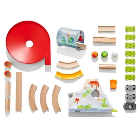 HABA Kullerbu Dragonland Ball Track Starter Set with Funnel and Tunnel image {3}