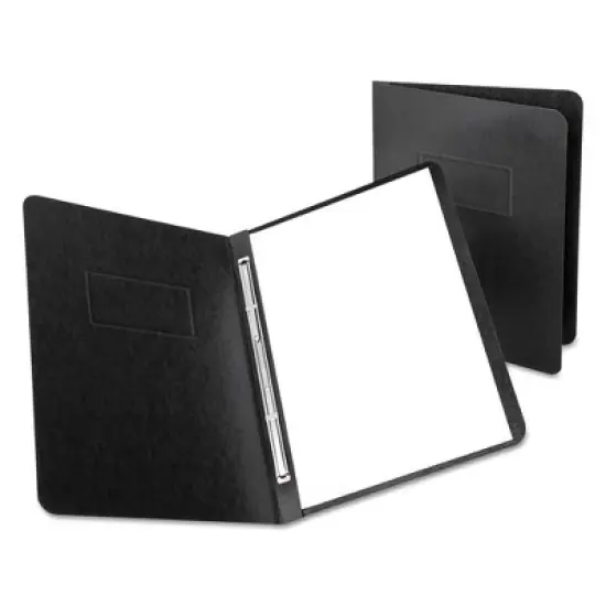 Oxford Heavyweight PressGuard and Pressboard Report Cover - 2-Prong Metal Fastener - 8.5" x 11" - Black image {1}