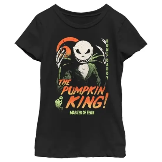Girl's The Nightmare Before Christmas Jack Skellington Master of Fear T-Shirt image {3}