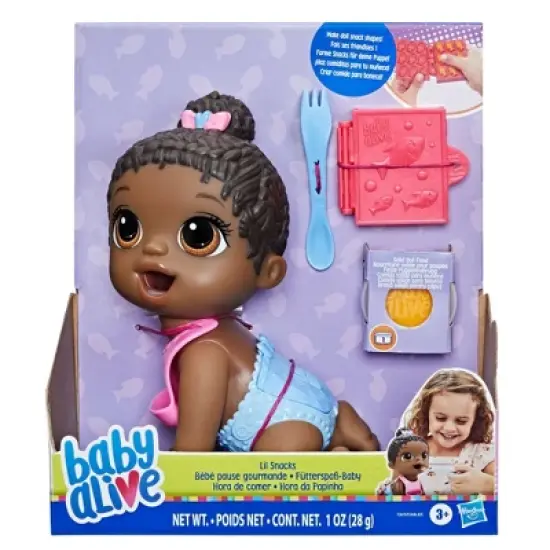 Baby Alive Lil Snacks Black Hair image {1}