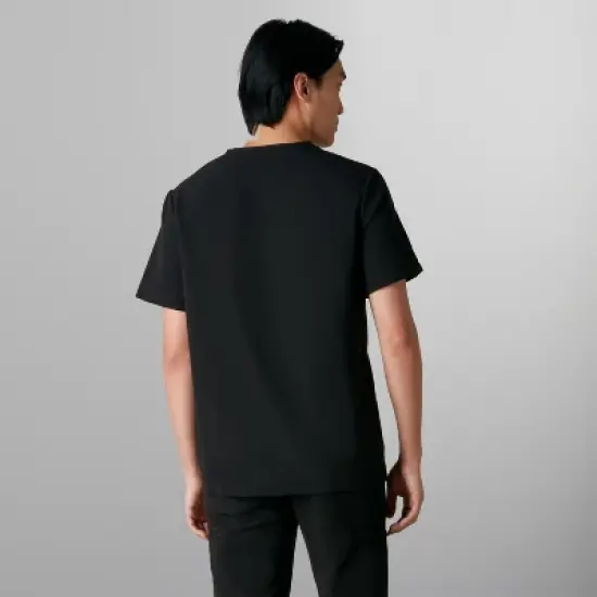 Members Only Men's Manchester V-Neck Scrub Top With Waist & Sleeve Pockets image {2}