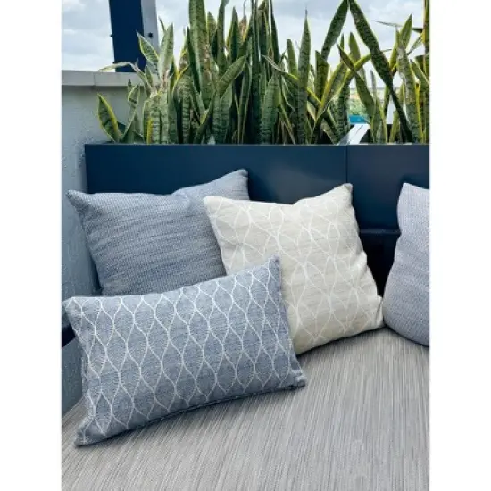 Cool Tropics Beige Indoor Outdoor Pillow image {5}