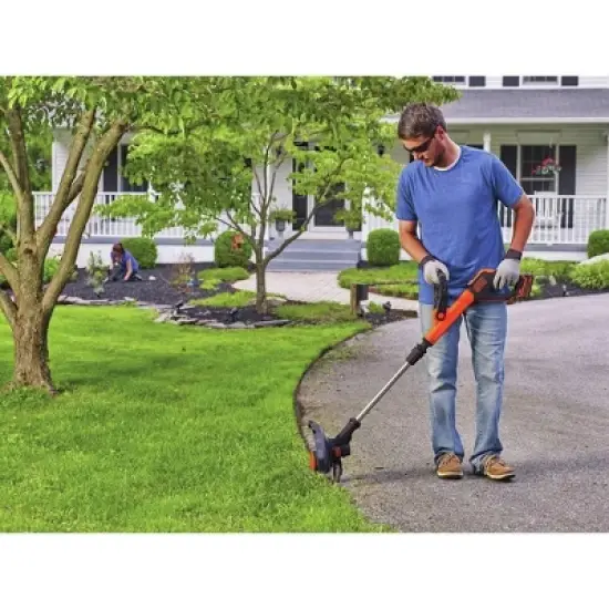 Black & Decker LST522 20V MAX Lithium-Ion 2-Speed 12 in. Cordless String Trimmer/Edger Kit (2.5 Ah) image {3}