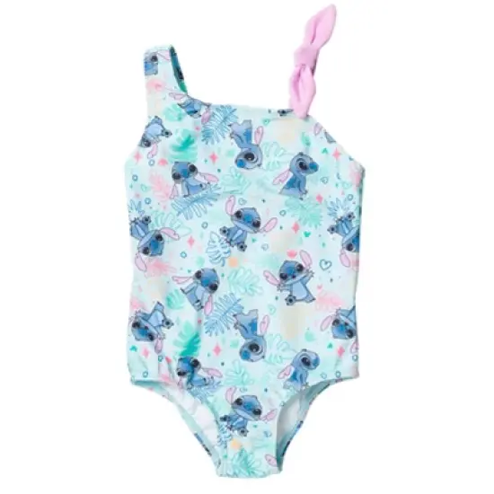 Disney Lilo & Stitch Girls One Piece Bathing Suit Little Kid to Big Kid image {7}