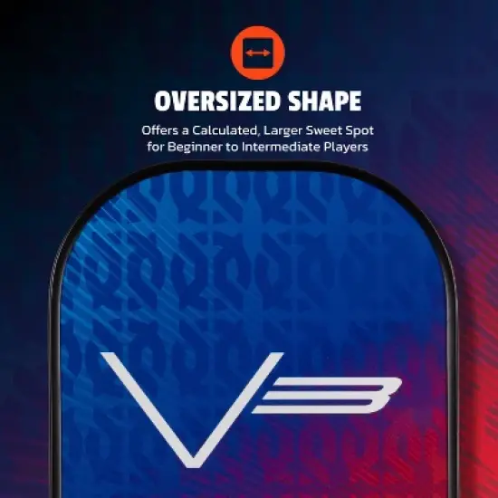 Onix 15.5'' Recruit V3 Oval Pickleball Paddle image {3}