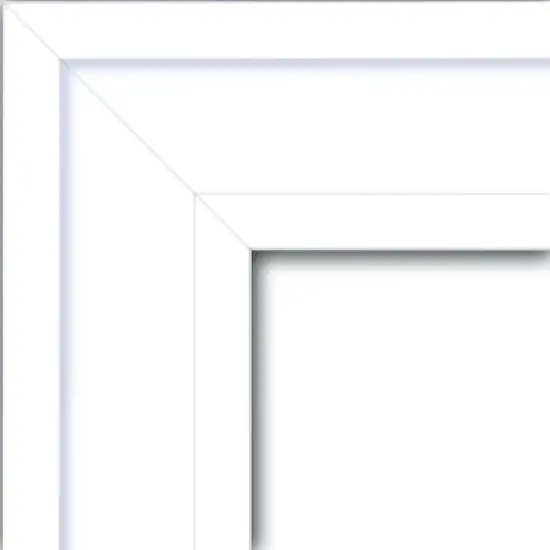 Amanti Art Craftsman White Wood Framed Magnetic Board image {1}