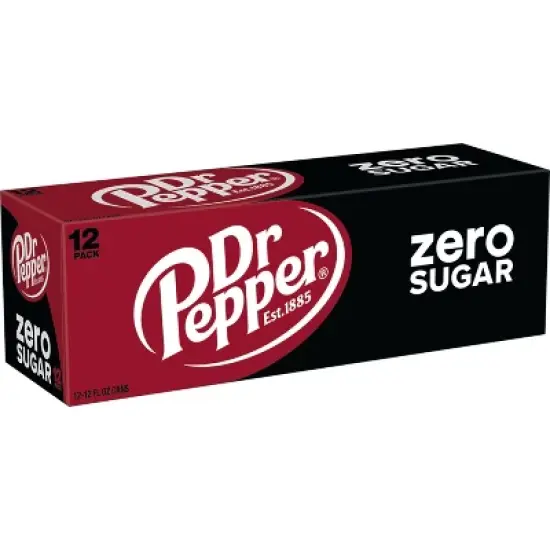 Dr Pepper Zero Sugar Soda - 12pk/12 fl oz Cans image {8}
