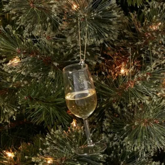 White Wine Glass Christmas Tree Ornament - Wondershop&trade; image {1}