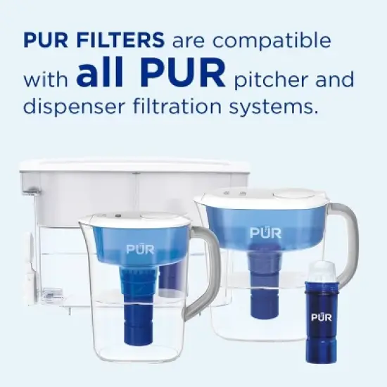 PUR PLUS Water Pitcher Replacement Filter - 3pk - PPF951K3: Reduces Odors, Filters Chlorine & Mercury, Blue image {4}