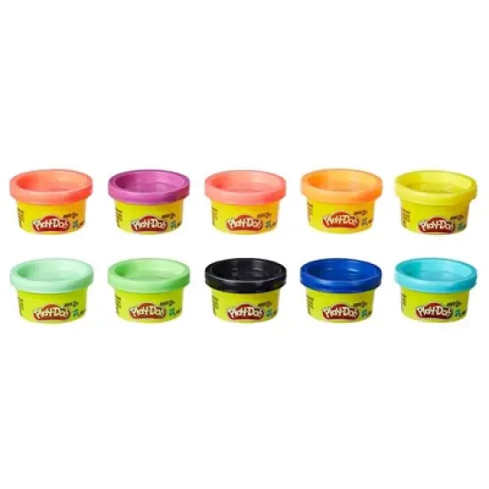 Play-Doh 10 Mini Color Cans Party Pack (10- 1oz Tubs) image {1}