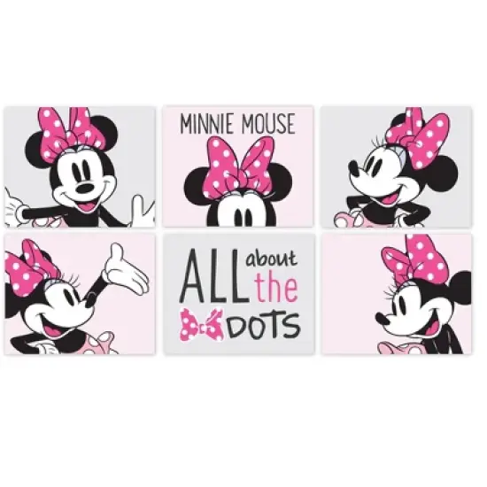 Lambs & Ivy Disney Baby Minnie Mouse Unframed Nursery/Child Wall Art image {1}