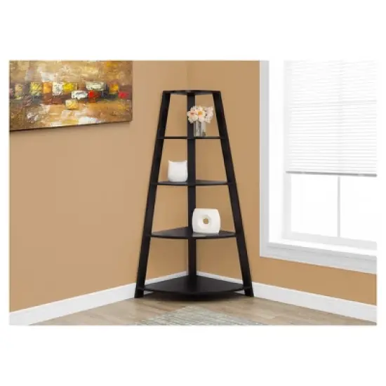 Bookcase with Corner &Eacute;tag&egrave;re 70" - EveryRoom&reg; image {1}