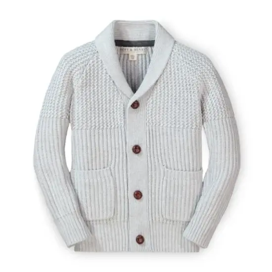 Hope & Henry Boys' Shawl Collar Cardigan, Infant image {5}