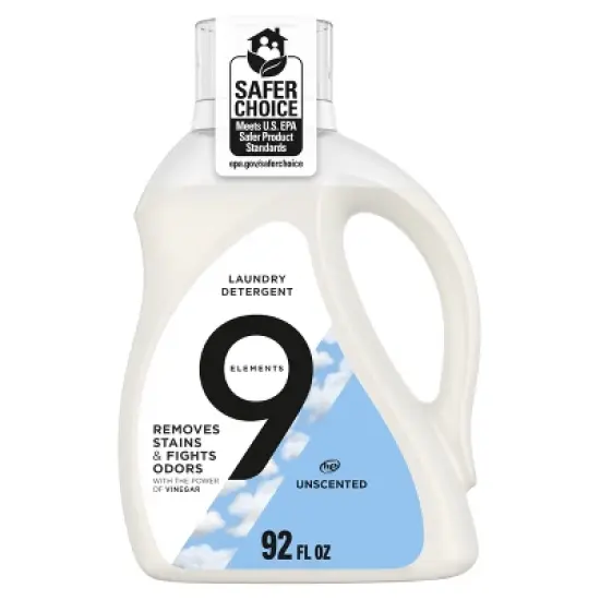 9 Elements Unscented Laundry Detergent - 92 fl oz image {8}
