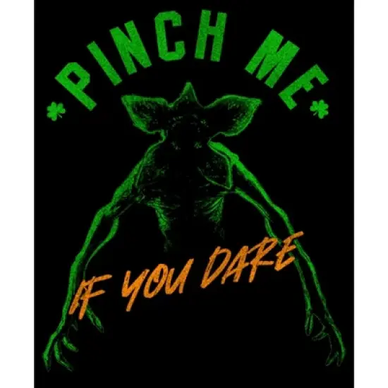 Women's Stranger Things St. Patrick's Day Demogorgon Pinch Me If You Dare T-Shirt image {1}
