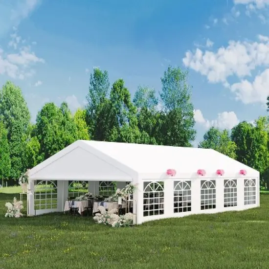 Outdoor Gazebo Tent for Events , Removable Sidewalls, 3 Storage Bags, Waterproof, Easy Setup, Ideal for Backyard Parties, Weddings image {9}