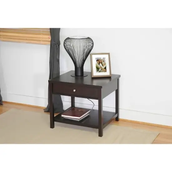 Nashua Modern Side Table Brown - Baxton Studio image {2}
