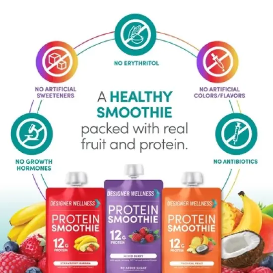 Designer Protein Wellness Smoothie Multipack - 4.2oz each/12pk image {3}
