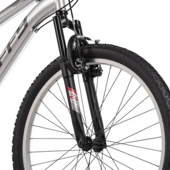 Huffy Highland Mountain Bike - 24" Wheels - 21 Speeds - Silver image {5}