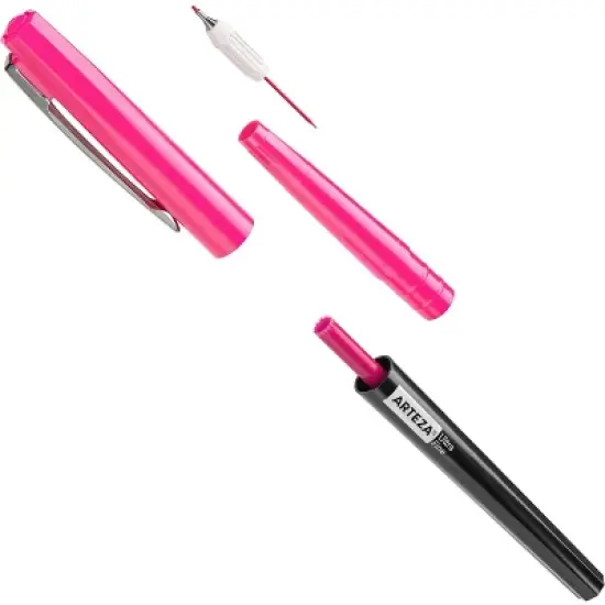 Arteza Permanent Markers, Brights & Neon, Assorted Colors, Ultra Fine Nib - 24 Pack image {3}