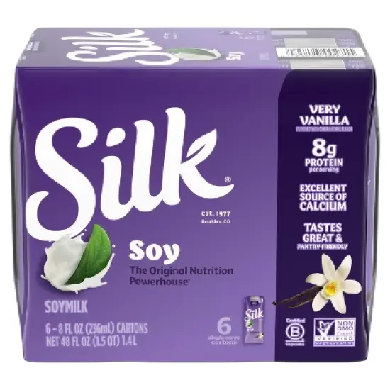 Silk Shelf Stable Non-Dairy Soy Milk image {8}