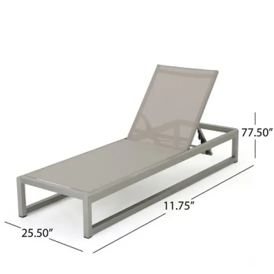 Gulches Classic Chaise Lounge Set of 2, Ideal for Sunbathing and Relaxing, Assembly Required, Includes Instructions and Tools, Made in China image {3}