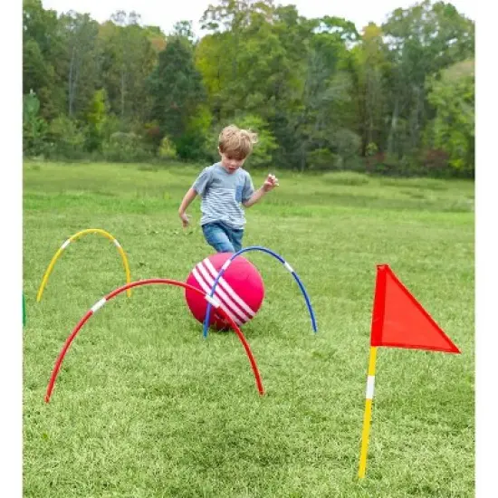 HearthSong Oversized Kick Croquet Outdoor Game for Kids image {8}